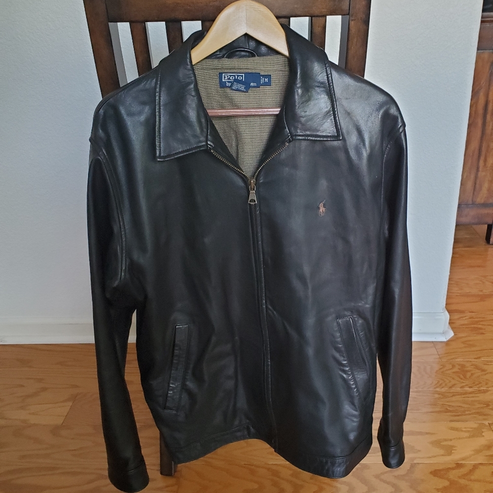Ralph Lauren Men's Lambskin Leather Jacket